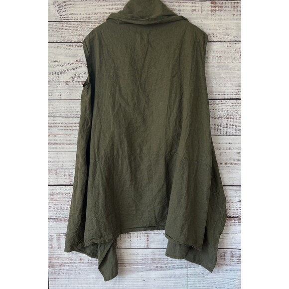 NRK by ANARKH Sleeveless Drape Coat S Lagom Made in USA Avant Garde Art To Wear - Picture 2 of 7